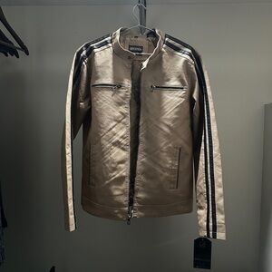 Distortion Leather Motorcycle Jacket